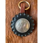 Keychain Large Black/Chestnut  "Concho Eagle"