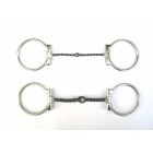 D-ring snaffle twisted wire fijn 5"