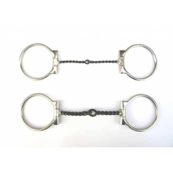 Dring snaffle twisted wire 5"
