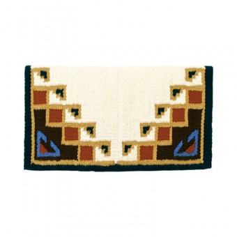 Mayatex Pueblo blanket Cream/Camel/Blue SALE