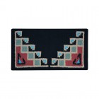 Mayatex Pueblo Blanket Black/Rosa/Green