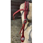 SN Tack V Brow "Latigo Ruby" SN Tack V Brow "Latigo Ruby"